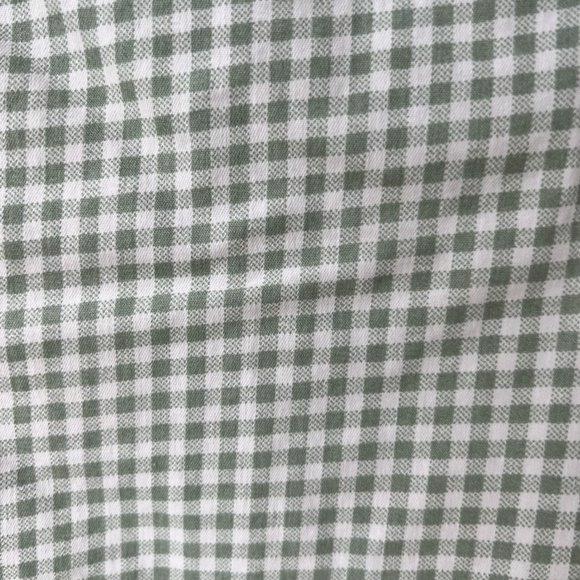 Lulu's Sage Green Gingham Square Neck Mini Dress - Picture 5 of 5